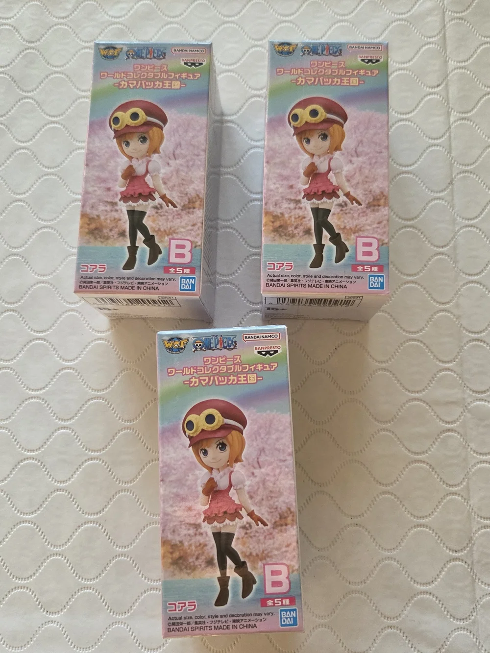 One Piece WCF Kamabakka Kingdom Koala Box B Mini Figure Lot of 3